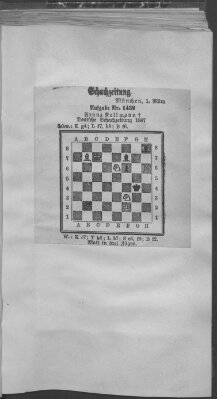 Schach-Zeitung (Münchner neueste Nachrichten) Samstag 1. März 1913