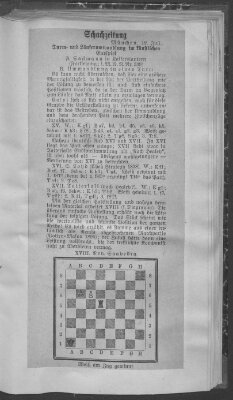 Schach-Zeitung (Münchner neueste Nachrichten) Samstag 12. Juli 1913