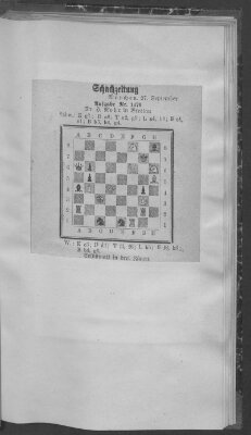 Schach-Zeitung (Münchner neueste Nachrichten) Samstag 27. September 1913