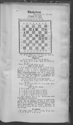 Schach-Zeitung (Münchner neueste Nachrichten) Samstag 18. Oktober 1913