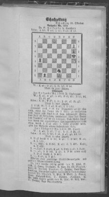 Schach-Zeitung (Münchner neueste Nachrichten) Samstag 25. Oktober 1913