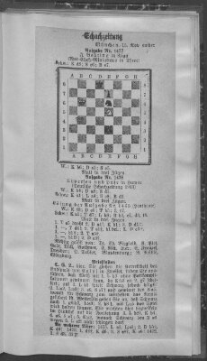 Schach-Zeitung (Münchner neueste Nachrichten) Samstag 15. November 1913