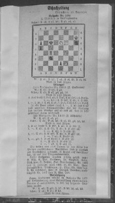 Schach-Zeitung (Münchner neueste Nachrichten) Samstag 13. Dezember 1913