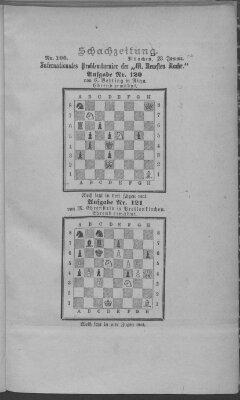 Schach-Zeitung (Münchner neueste Nachrichten) Donnerstag 23. Januar 1890