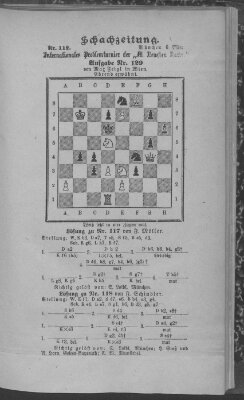 Schach-Zeitung (Münchner neueste Nachrichten) Donnerstag 6. März 1890