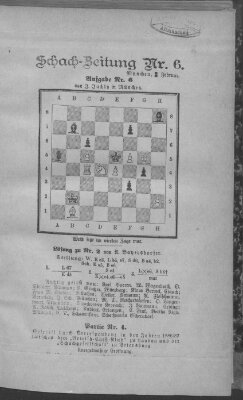 Schach-Zeitung (Münchner neueste Nachrichten) Donnerstag 9. Februar 1888