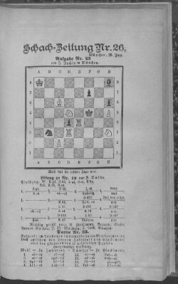 Schach-Zeitung (Münchner neueste Nachrichten) Donnerstag 28. Juni 1888