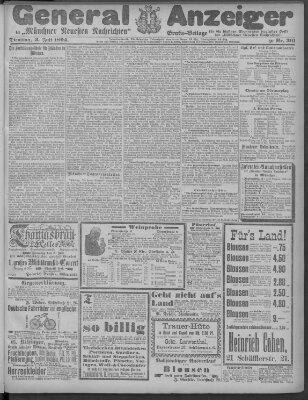 Münchner neueste Nachrichten Dienstag 3. Juli 1894