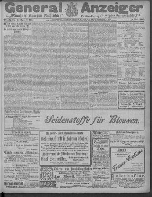 Münchner neueste Nachrichten Mittwoch 4. Juli 1894