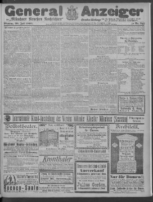 Münchner neueste Nachrichten Montag 30. Juli 1894