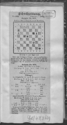 Schach-Zeitung (Münchner neueste Nachrichten) Sonntag 7. Januar 1906