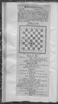 Schach-Zeitung (Münchner neueste Nachrichten) Sonntag 18. März 1906