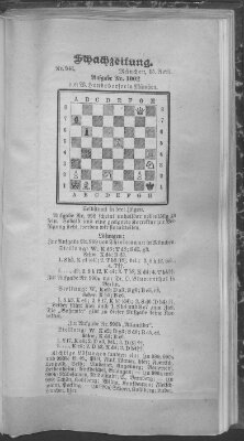 Schach-Zeitung (Münchner neueste Nachrichten) Sonntag 15. April 1906