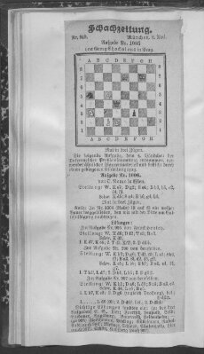 Schach-Zeitung (Münchner neueste Nachrichten) Sonntag 6. Mai 1906