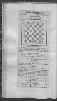 Schach-Zeitung (Münchner neueste Nachrichten) Sonntag 27. Mai 1906