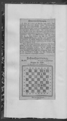 Schach-Zeitung (Münchner neueste Nachrichten) Sonntag 3. Februar 1907