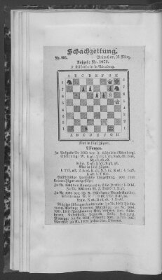 Schach-Zeitung (Münchner neueste Nachrichten) Sonntag 31. März 1907