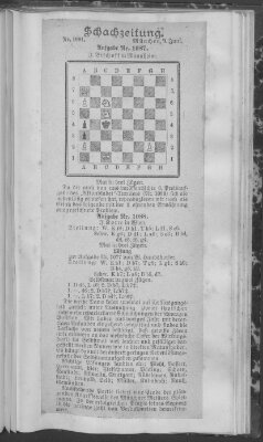 Schach-Zeitung (Münchner neueste Nachrichten) Sonntag 9. Juni 1907