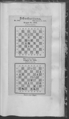 Schach-Zeitung (Münchner neueste Nachrichten) Sonntag 16. Juni 1907