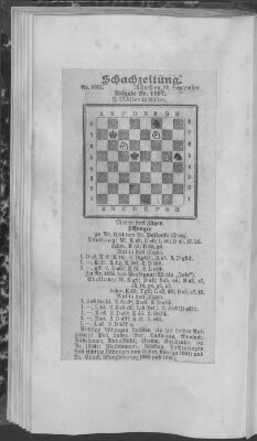 Schach-Zeitung (Münchner neueste Nachrichten) Samstag 28. September 1907