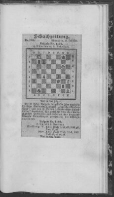 Schach-Zeitung (Münchner neueste Nachrichten) Freitag 18. Oktober 1907