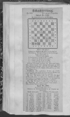 Schach-Zeitung (Münchner neueste Nachrichten) Sonntag 1. Dezember 1907