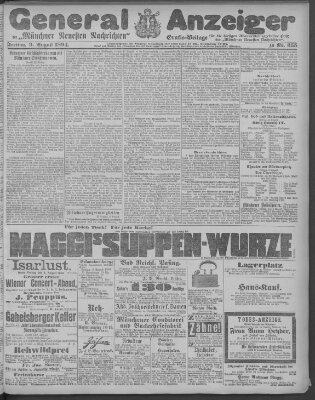 Münchner neueste Nachrichten Freitag 3. August 1894