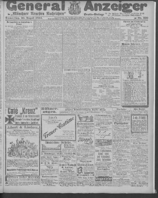 Münchner neueste Nachrichten Donnerstag 30. August 1894