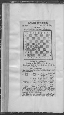 Schach-Zeitung (Münchner neueste Nachrichten) Sonntag 5. März 1905