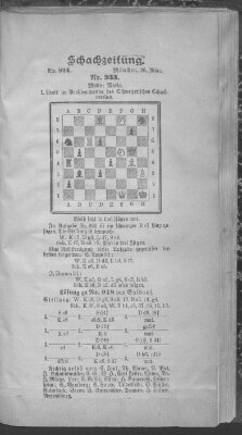 Schach-Zeitung (Münchner neueste Nachrichten) Sonntag 26. März 1905