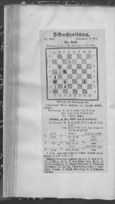 Schach-Zeitung (Münchner neueste Nachrichten) Sonntag 28. Mai 1905