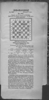 Schach-Zeitung (Münchner neueste Nachrichten) Sonntag 2. Juli 1905