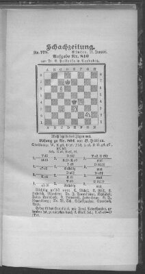 Schach-Zeitung (Münchner neueste Nachrichten) Sonntag 11. Januar 1903