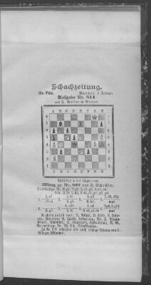 Schach-Zeitung (Münchner neueste Nachrichten) Sonntag 8. Februar 1903