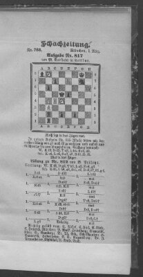 Schach-Zeitung (Münchner neueste Nachrichten) Sonntag 1. März 1903