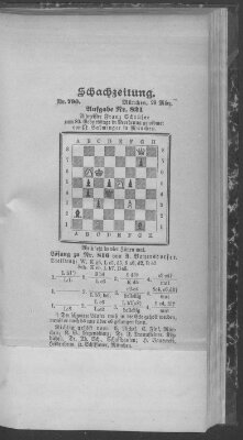 Schach-Zeitung (Münchner neueste Nachrichten) Sonntag 29. März 1903