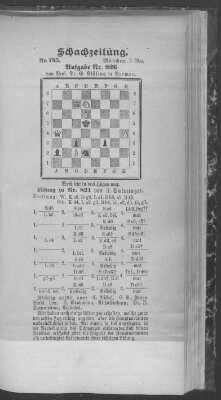 Schach-Zeitung (Münchner neueste Nachrichten) Sonntag 3. Mai 1903