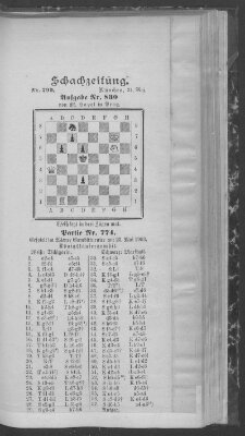 Schach-Zeitung (Münchner neueste Nachrichten) Sonntag 31. Mai 1903