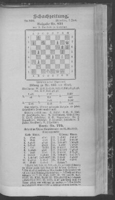 Schach-Zeitung (Münchner neueste Nachrichten) Sonntag 7. Juni 1903