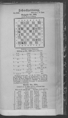 Schach-Zeitung (Münchner neueste Nachrichten) Sonntag 28. Juni 1903