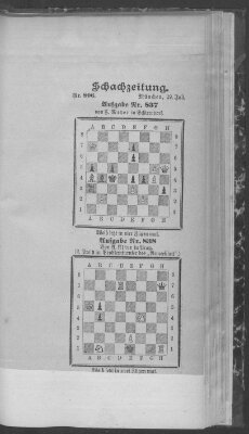 Schach-Zeitung (Münchner neueste Nachrichten) Sonntag 19. Juli 1903