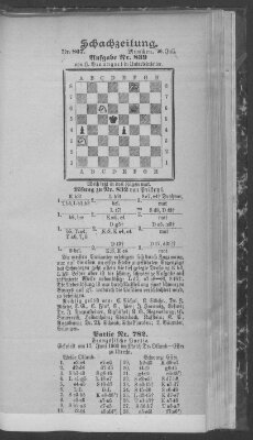 Schach-Zeitung (Münchner neueste Nachrichten) Sonntag 26. Juli 1903