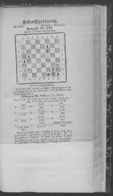 Schach-Zeitung (Münchner neueste Nachrichten) Sonntag 23. August 1903