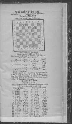 Schach-Zeitung (Münchner neueste Nachrichten) Sonntag 29. November 1903