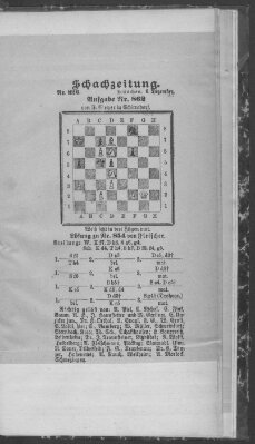 Schach-Zeitung (Münchner neueste Nachrichten) Sonntag 6. Dezember 1903