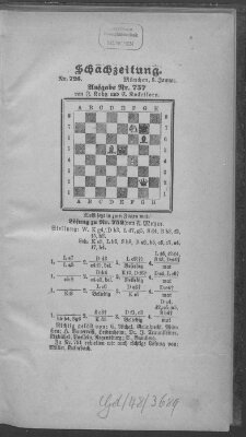 Schach-Zeitung (Münchner neueste Nachrichten) Sonntag 5. Januar 1902