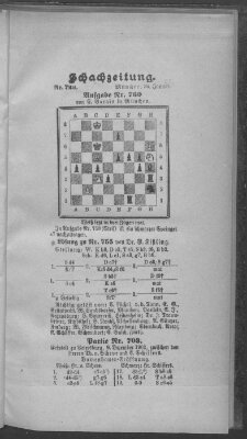 Schach-Zeitung (Münchner neueste Nachrichten) Sonntag 26. Januar 1902