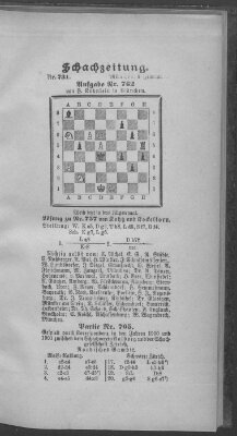 Schach-Zeitung (Münchner neueste Nachrichten) Sonntag 9. Februar 1902