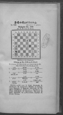 Schach-Zeitung (Münchner neueste Nachrichten) Sonntag 16. Februar 1902