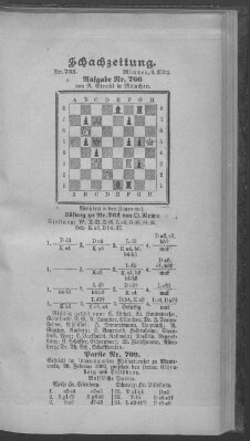 Schach-Zeitung (Münchner neueste Nachrichten) Sonntag 9. März 1902